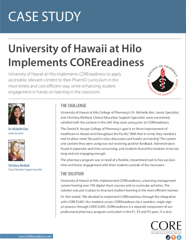 Case Study from University of Hawaii