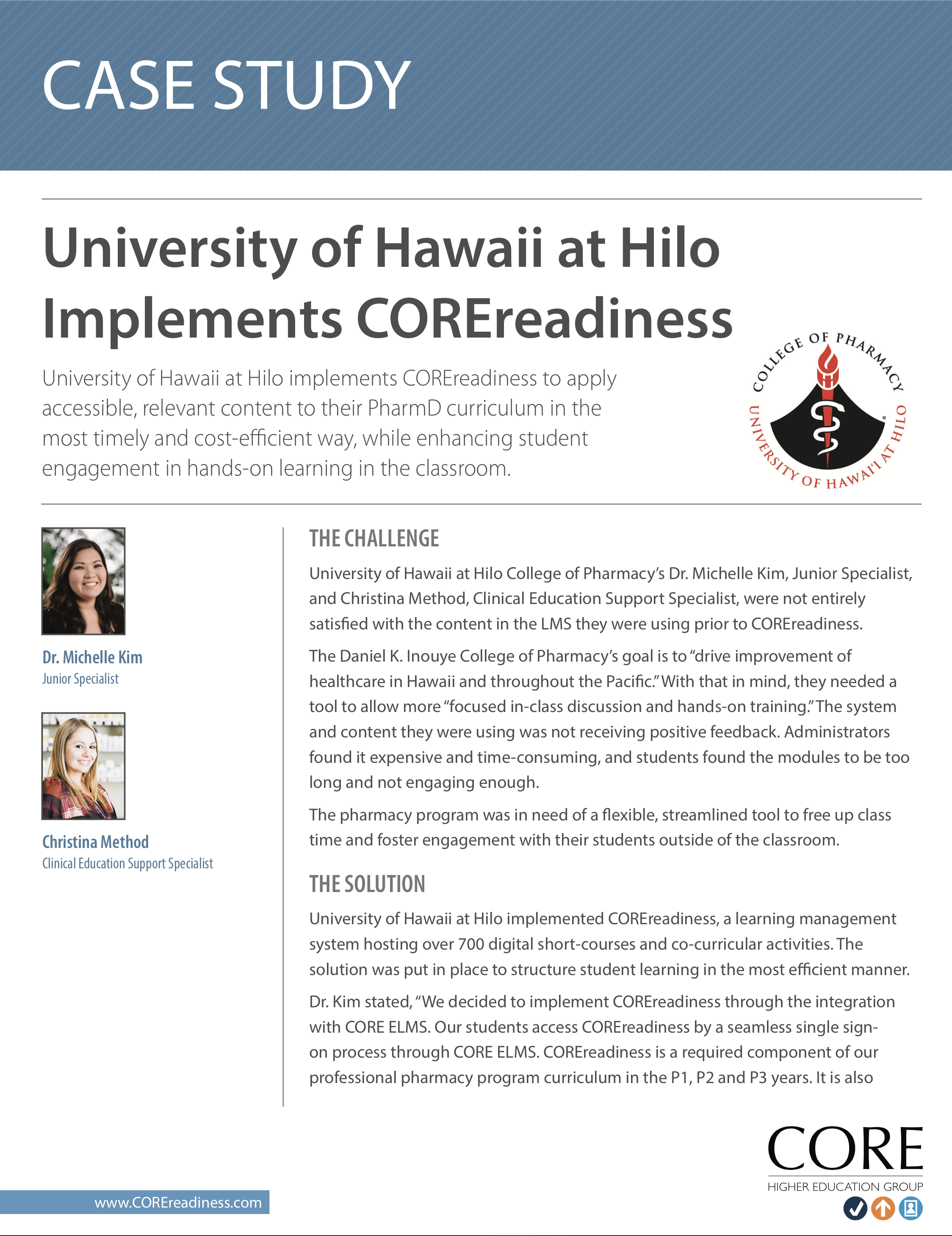 University of Hawaii Case Study